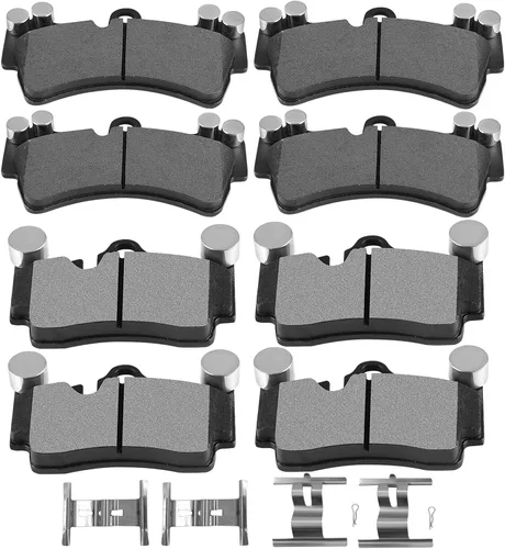 Vista 31 de Juego de pastillas de cerámica, D374 D621 D948 SCITOO 8 piezas de pastillas de freno delanteras y traseras para Honda Civic del Sol 1994-1997