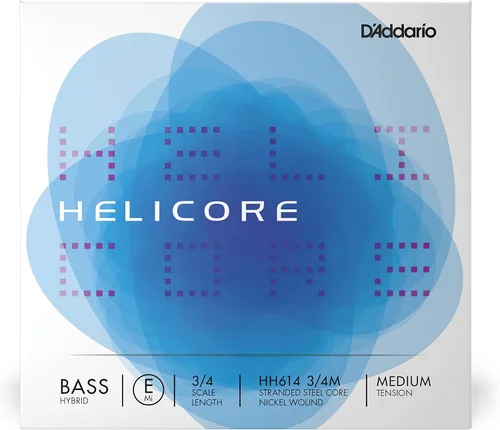 Vista 20 de D'Addario Helicore Hybrid Bass Single A String, escala 3/4, tensión media