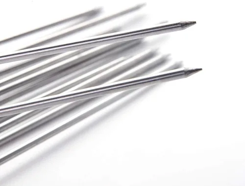 Vista 7 de IMEEA Brochetas dobles para asar brochetas gruesas de acero inoxidable con mango de madera, 16.5 pulgadas
