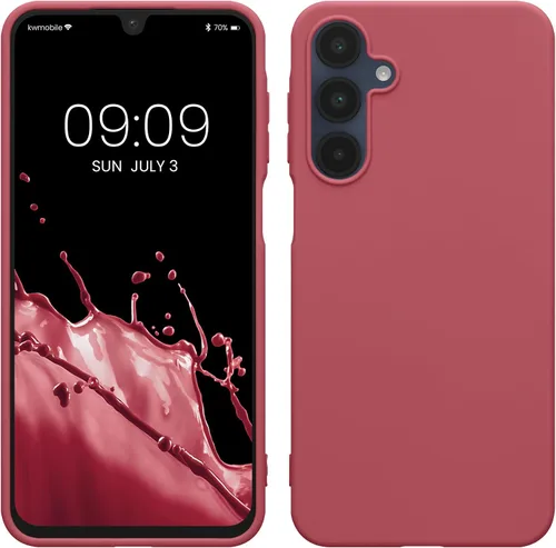 Vista 10 de kwmobile Funda compatible con Samsung Galaxy A12 - Funda protectora de silicona TPU suave y delgada - Azul Báltico