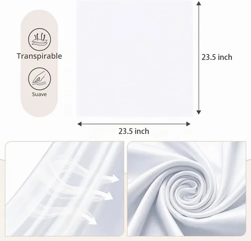 Vista 5 de American Trends Bufanda de seda para mujer, bufandas de satén para la cabeza, bufanda cuadrada para el cuello, bufanda ligera de seda como bandana