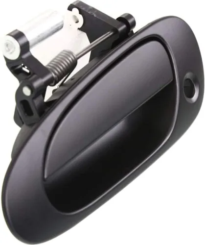 Vista 6 de KarParts360 Para Honda Civic 2002 2003 2004 2005 Manija de puerta exterior delantera, lado del conductor, negro liso con orificio para llave