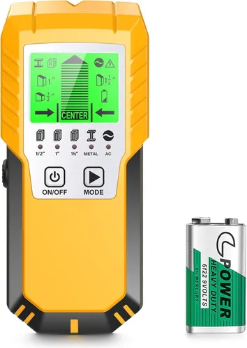 Vista 7 de Detector de pernos Sensor de pared Escáner de pared - Detector de pernos 5 en 1 con sensor electrónico, escáner de pared con pantalla LCD
