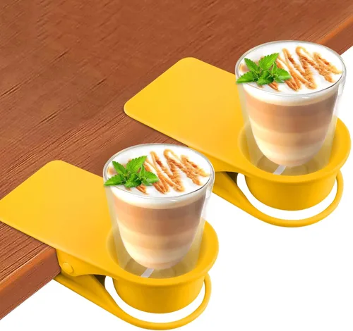 Vista 11 de Soporte para tazas de bebida, soporte para botellas de escritorio Kalolary DIY, abrazadera de vidrio, clip de platillo de almacenamiento, soporte 1