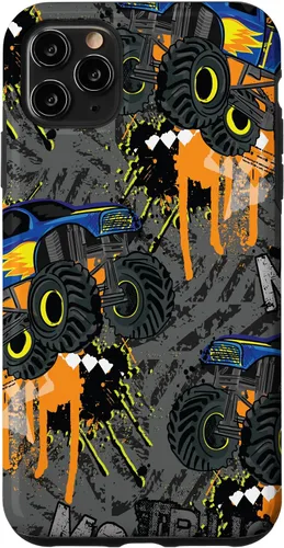 Vista 13 de Funda para iPhone 17 con diseño de Monster Truck Lover para hombres y niños