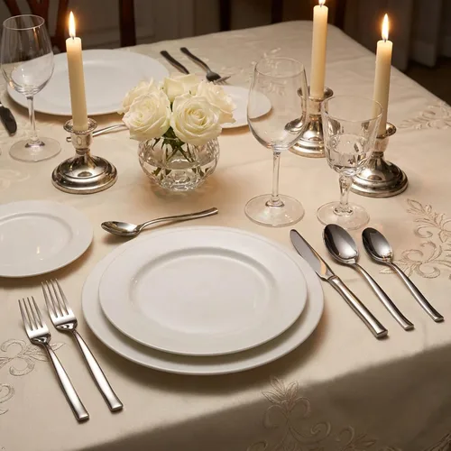 Vista 8 de 12 cucharas de cena de acero inoxidable
