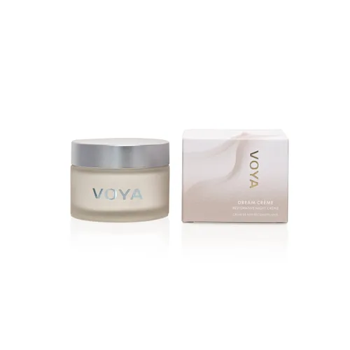 Vista 3 de Voya Dream Creme Crema de noche restauradora, 6.76 onzas líquidas, fórmula hidratante de algas marinas, todo