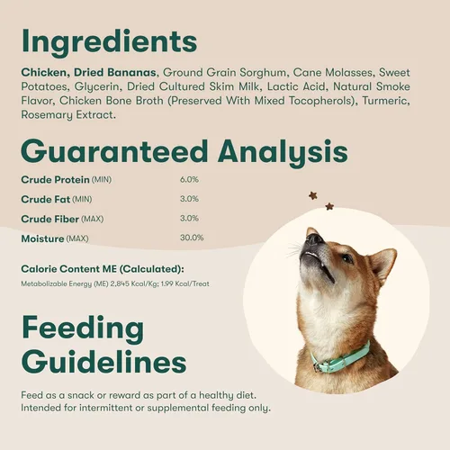 Vista 5 de Jinx Paquete de golosinas de entrenamiento para perros, carne de res y pollo, 4 onzas cada una