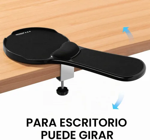 Vista 5 de Almohadillas negras para silla de oficina, reposabrazos, mouse con deflector para evitar caídas