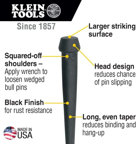 Vista 6 de Estwing Sure Strike Hammer y Klein Broad Head Bull Pin