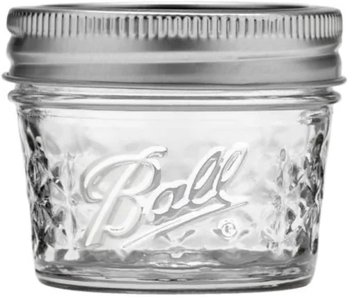 Vista 2 de Ball Frascos de Gelatina de Cristal Acolchado de Boca Ancha con Tapas y Bandas, Usados para Enlatado, Encurtido, Jugo, Mermelada, Gelatina