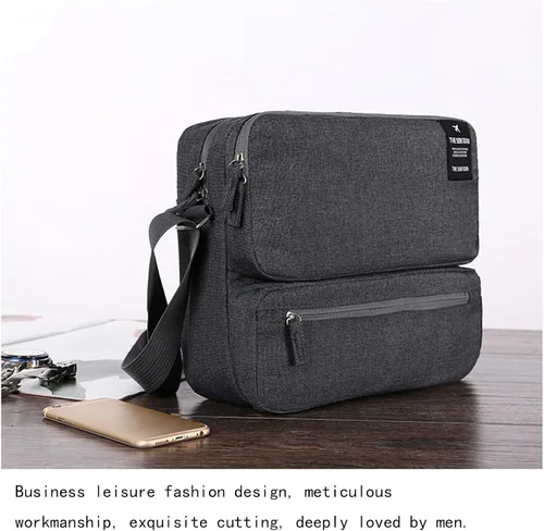 Vista 3 de Bolso de hombro para mujeres y hombres bolsa de hombro y mensajero para laptop bolsos de viaje con múltiples bolsillos bolsa de trabajo