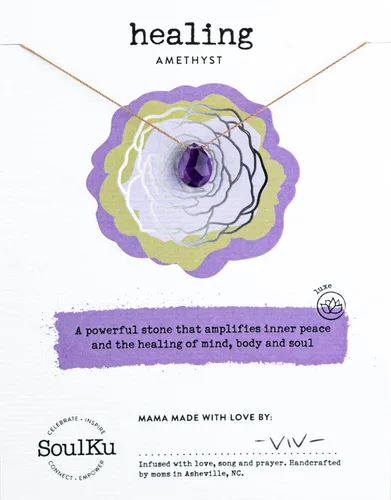 Vista 31 de SoulKu Luxe Inspirational Necklace, Empowerment Jewelry, Handcrafted Necklace For Women, Gift For Mom, 2" Extender With Lobster Clasp, 16" Nylon Cord