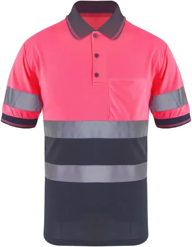 Vista 6 de SMASYS Polo de seguridad - Construcción reflectante Hi-viz ropa de trabajo camisetas con bolsillos para mujeres y hombres