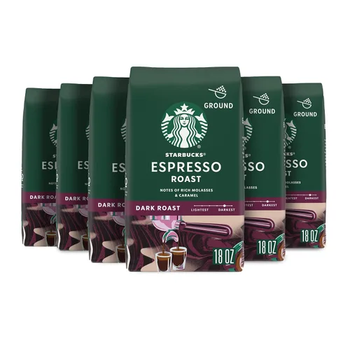 Vista 52 de Starbucks Café de tierra asado oscuro asado francés, bolsa de 28 onzas Café molido 100% arábigo; tostado francés tostado oscuro; 1 bolsa, 28 onzas