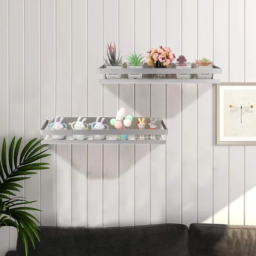 Vista 7 de OwnMy 2 estantes de ducha de 16 pulgadas para baño, estantes de ducha de acero inoxidable, estantes organizadores de cocina de metal, estantes