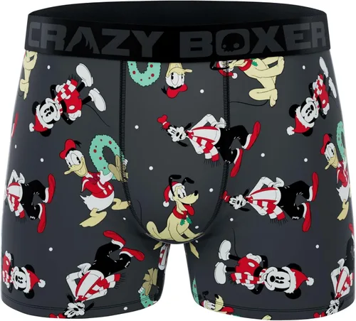 Vista 6 de CRAZYBOXER Disney - Calzoncillos tipo bóxer para hombre paquete de 3