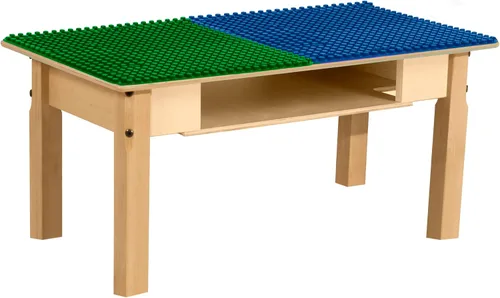 Vista 14 de Mesa DUPLO con canal y estante