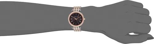 Vista 4 de Michael Kors MK3584 Darci - Reloj de pulsera para mujer, color gris y oro rosa