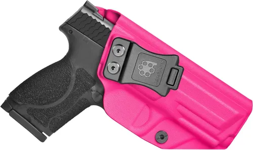 Vista 12 de Amberide IWB KYDEX Holster Fit Smith and Wesson M&P M2.0 9mm 40 4 and 4.25 Barrel No Red Dot Right Hand Concealed Carry Holster Adjustable Cant