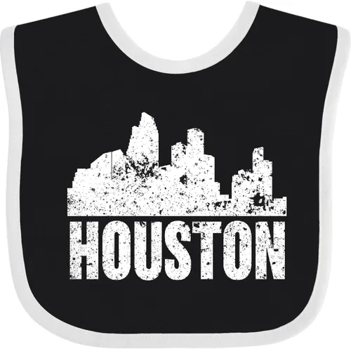 Vista 13 de inktastic Houston Skyline Grunge Baby Bib