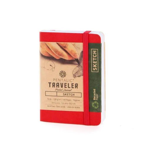 Vista 17 de Cuaderno de bocetos Travelers Dot Grid Pentalic Art, libre de ácidos