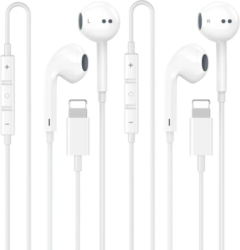 Vista 10 de [Apple MFi Certified] USB C Headphones for iPhone 17 16 15 Pro Max 2 Pack