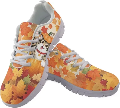 Vista 7 de HUGS IDEA Zapatos deportivos ligeros con patrón de enfermería para mujer Bandera estadounidense