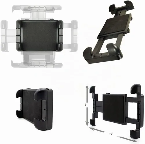 Vista 5 de LycoGear Soporte de tableta ELD mejorado para riel de asiento de piso para automóvil, camión, flota limusina, soporte ajustable de cuello de cisne