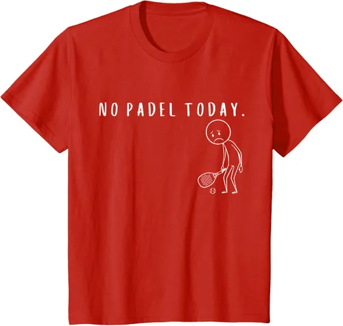 Vista 3 de No Padel Today Funny Padel Stickman Padel Playera Jugador de Tenis