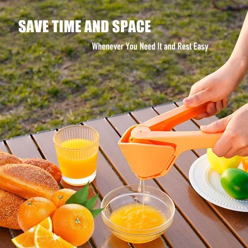 Vista 3 de Exprimidor de cítricos - Exprimidor manual de limón y naranja - Prensador de jugo sin esfuerzo - Diseño que ahorra espacio