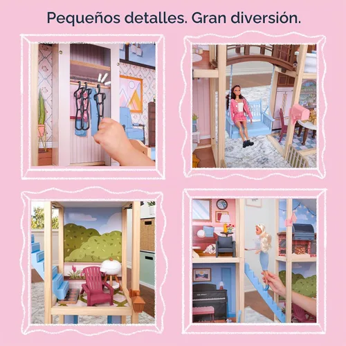 Vista 6 de KidKraft Kraft Your Way™ Magnolia Mansion Dollhouse; 71 Pc Amazon Exclusive