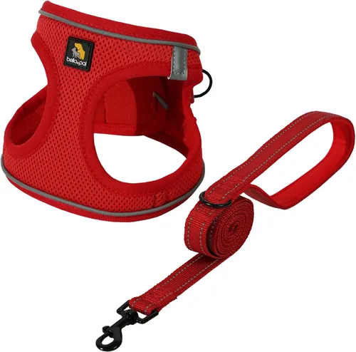 Vista 18 de BELLA & PAL Arnés de chaleco con entrada por pasos para perros pequeños y medianos, arnés para perros pequeños sin tirones con juego de correa