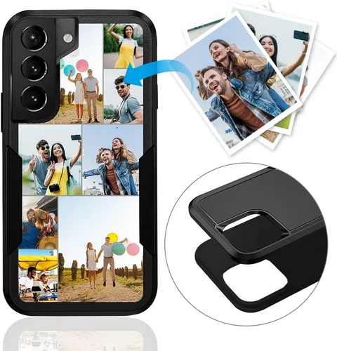 Vista 124 de Funda de teléfono personalizada para Galaxy S20 FE 5G, funda para teléfono multifoto, funda protectora resistente de doble capa a prueba de golpes