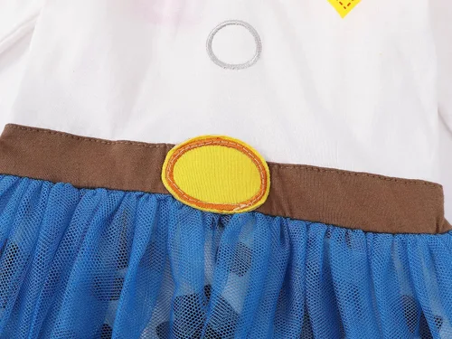 Vista 4 de AmzBarley Mameluco de princesa para bebé disfraz de Halloween con diadema traje de primer cumpleaños