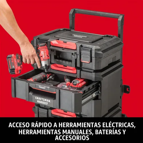 Vista 6 de CRAFTSMAN TRADESTACK Caja de herramientas, organizador de herramientas, unidad de cajón (CMST21404)
