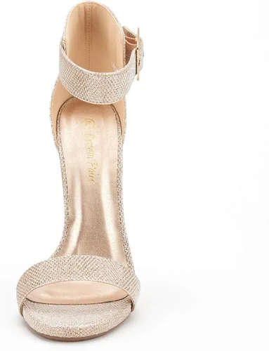 Vista 2 de DREAM PAIRS Sandalias de tacón con correa de tobillo para mujer