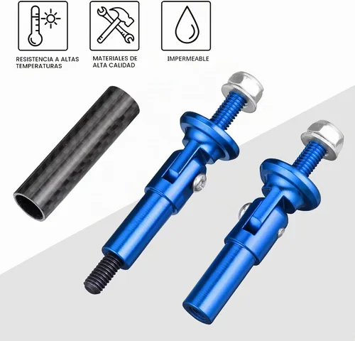 Vista 3 de TOMALL 2 piezas de varillas de soporte divisor de parachoques delantero/trasero ajustables de 45 mm para auto, sujetadores de parachoques