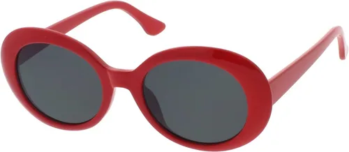 Vista 2 de zeroUVRetro brazos rígidos Neutral Colored Ronda lente Oval anteojos de sol 53mm