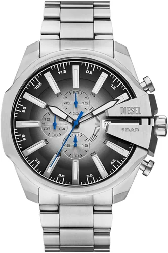 Vista 21 de Diesel Mega Chief Reloj de acero inoxidable para hombre con movimiento analógico o digital