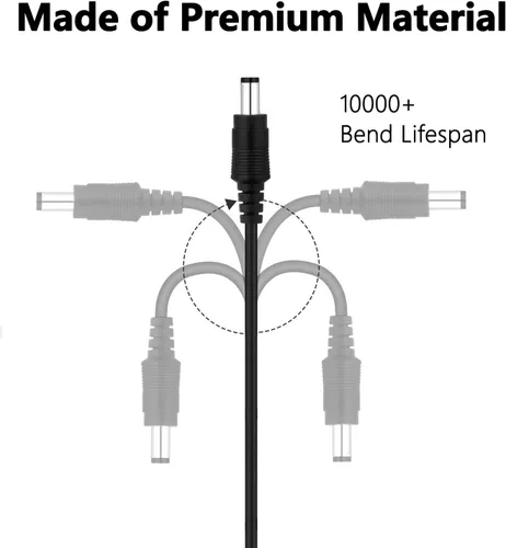 Vista 6 de Cargador adaptador de fuente de alimentación de CA de 12V 1A Max 2A Salida 100 mA ~ 2000 mA, compatible con Yamaha PA-130, serie de teclado