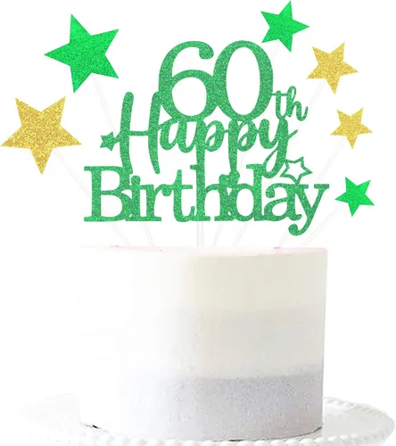 Vista 34 de Decoración brillante para tarta de primer cumpleaños feliz con estrella, adornos personalizados para tarta de 1 cumpleaños, decoraciones de fiesta