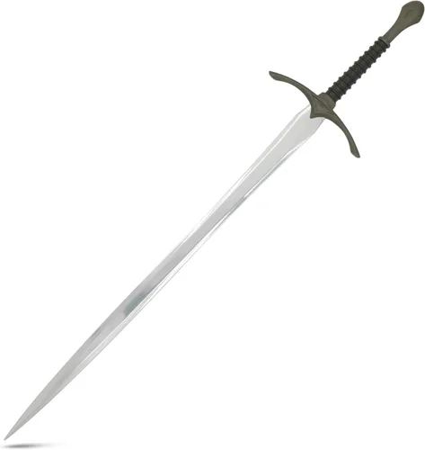 Vista 3 de Medieval Warrior Espada vikinga cruzada de la Edad Media con vaina Negro-933