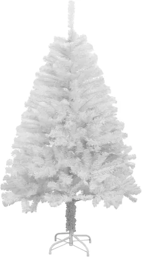 Vista 8 de Ochine Árbol de Navidad artificial, abeto verde, decoración de Navidad de mesa, soporte de metal, fácil montaje