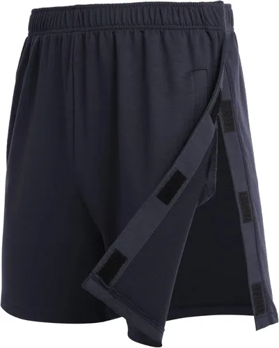 Vista 11 de Deyeek - Pantalones cortos unisex desmontables con cierre de botón, de algodón atlético, para recuperación post cirugía de rodilla, reemplazo