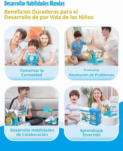 Vista 6 de WhalesBot Juguete de codificación A1 para niños, robot de bloques de construcción, divertido juguete STEM con controlador magnético y bloques