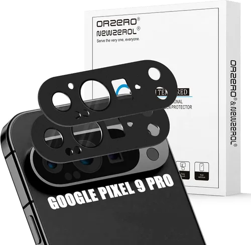 Vista 8 de Orzero Paquete de 2 protectores de lente de cámara compatibles con Google Pixel 9 Pro XL, protector de cámara de metal y vidrio de alta calidad