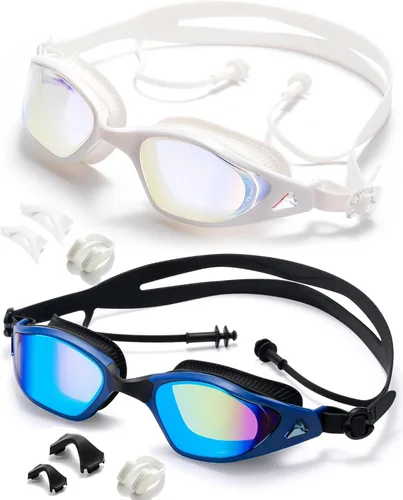 Vista 7 de Swim Goggles Anti-Fog UV Protection Leak-Proof Swimming Goggles for Men Women Teens Adults Pool Swim Glasses
