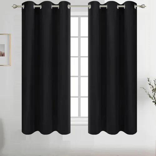 Vista 28 de Diraysid Cortinas opacas beige con ojales para dormitorio, con aislamiento térmico, cortinas de oscurecimiento de habitación, 38 x 54 pulgadas, 2