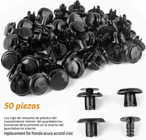 Vista 6 de Xislet 120 piezas Clips para parachoques de 10 mm 91503-SZ3-003 con tornillos para protector contra salpicaduras 90114-SE0-000 Compatibles con Honda